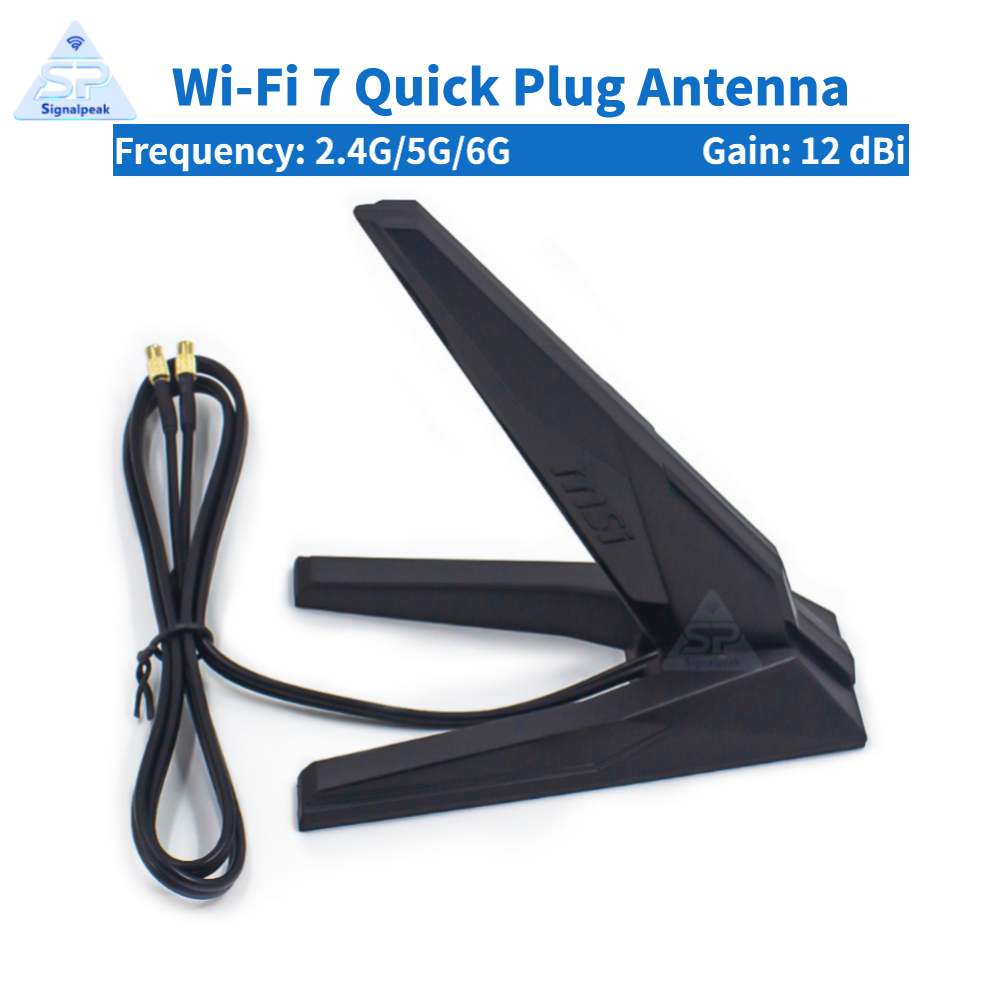 Z890 Wi-Fi 7 Motherboard - Orijinal Wi-Fi 7 Üç Bantlı Anten,